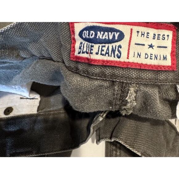 Vintage Old Navy Y2K Men’s Size 36 Green Carpenter Workwear Canvas Pants READ - Picture 7 of 13